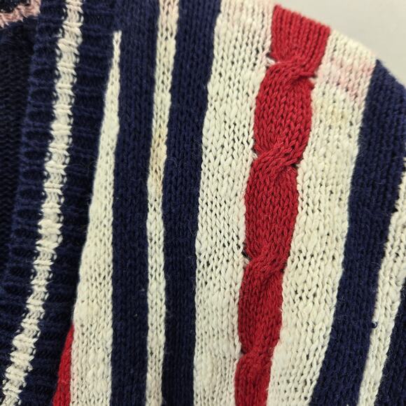 Vintage Susan Bristol Tennis Golf Country Club Cardigan Sweater Medium Flawed - Picture 5 of 15